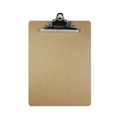 Bazic F/S Clipboard - Wooden w/sturdy spring clip